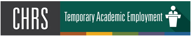 CHRS Temporary Academic Employment